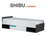 SHIBU Moderní dětská postel se šuplíkem grafit/bílá/modrá - obrázek 10