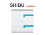SHIBU Dětská komoda grafit/bílá/modrá - obrázek 5