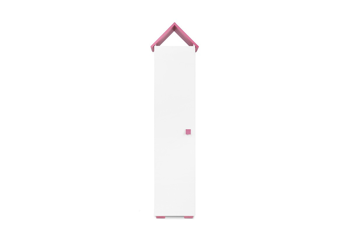 Růžová šatní skříň pro dívku