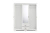 IMPERIO Velká bílá šatní skříň se zrcadlem bílý - obrázek 4
