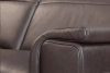 CERTI Kožená rohová sedací souprava s funkcí relax, hnědá levá tmavě hnědá - obrázek 12