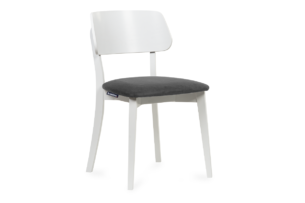 VINIS, https://konsimo.cz/kolekce/vinis/ Moderní dřevěná židle bílá šedá šedá/bílá - obrázek