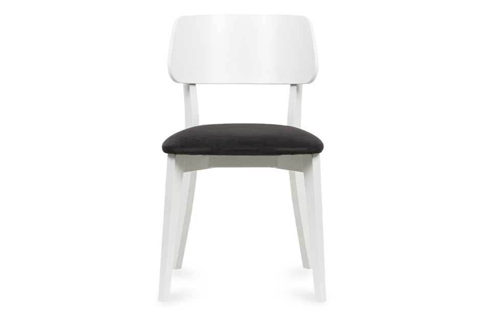 VINIS Moderní bílé dřevěné židle grafitové 2ks grafitová/bílá - obrázek 3