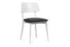 VINIS Moderní bílé dřevěné židle grafitové 2ks grafitová/bílá - obrázek 3