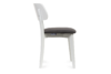 VINIS Moderní bílé dřevěné židle grafitové 2ks grafitová/bílá - obrázek 5