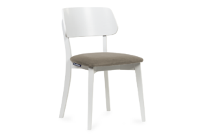 VINIS, https://konsimo.cz/kolekce/vinis/ Moderní dřevěná židle bílá béžová béžová/bílá - obrázek