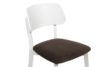 VINIS Moderní dřevěná židle bílá hnědá hnědá/bílá - obrázek 5