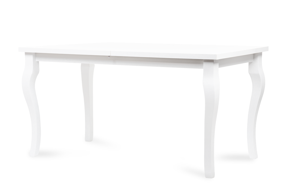 CABIO Glamour bílý rozkládací jídelní stůl bílý - obrázek 2