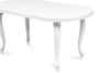 ALTIS Velký rozkládací stůl 140 cm vintage bílý bílý - obrázek 4