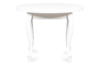 ALTIS Kulatý rozkládací stůl glamour bílý bílý - obrázek 1