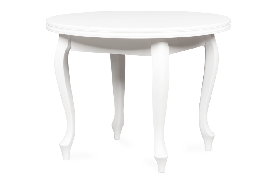 ALTIS Kulatý rozkládací stůl glamour bílý bílý - obrázek 1