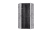 CANMORE Rohová šatní skříň na oblečení šedá/bílá - obrázek 3