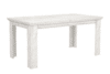 KASHMIR Rustikální rozkládací stůl krémová - obrázek 1