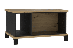 TRONDHEIM, https://konsimo.cz/kolekce/trondheim/ Minimalistický konferenční stolek řemeslný dub/černý - obrázek