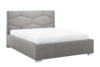 RENZO Čalouněná postel do ložnice 180x200 světle šedý velur světle šedá - obrázek 1