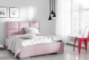 SOTERO Čalouněná manželská postel 160x200 růžový velur růžový - obrázek 2