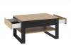 HURICO Konferenční stolek loft řemeslný dub/černý - obrázek 3
