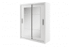 TIVO Posuvná skříň se zrcadly bílá bílý - obrázek 1