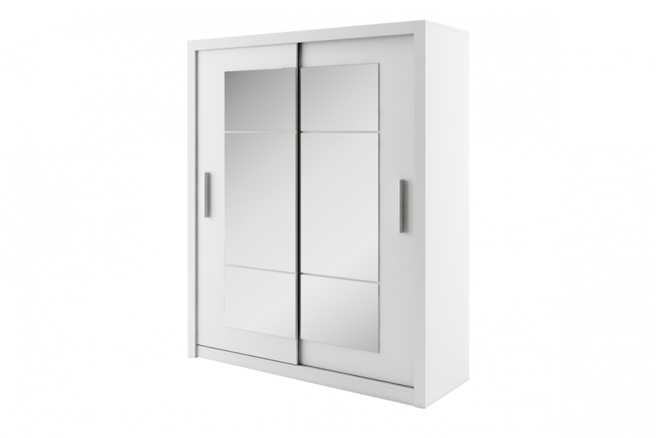 TIVO Posuvná skříň se zrcadly bílá bílý - obrázek 0