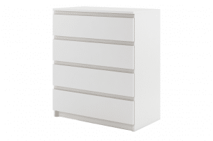 TIVO, https://konsimo.cz/kolekce/tivo/ Prostorná bílá komoda se zásuvkami do ložnice bílý - obrázek
