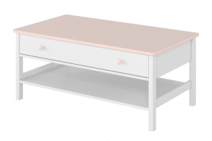 GIGLU, https://konsimo.cz/kolekce/giglu/ Bílý stůl pro dívku bílá/růžová - obrázek