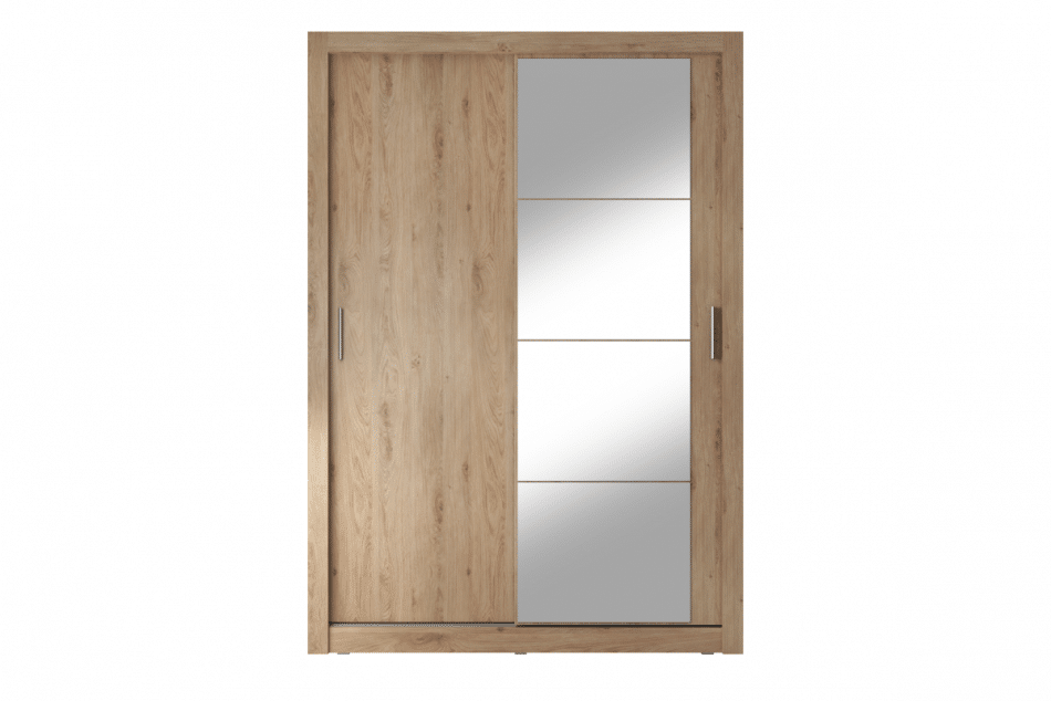 APERA Velká dvoudveřová šatní skříň se zrcadlem dub sonoma - obrázek 2