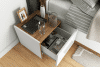 CALIBO Noční stolek do ložnice dub dub stirling/bílá - obrázek 2