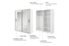 TIVO Posuvná skříň se zrcadly bílá bílý - obrázek 3