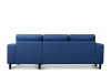ALIO Moderní rohová sedací souprava na nožičkách pravá, modrá tkaná látka modrý - obrázek 6