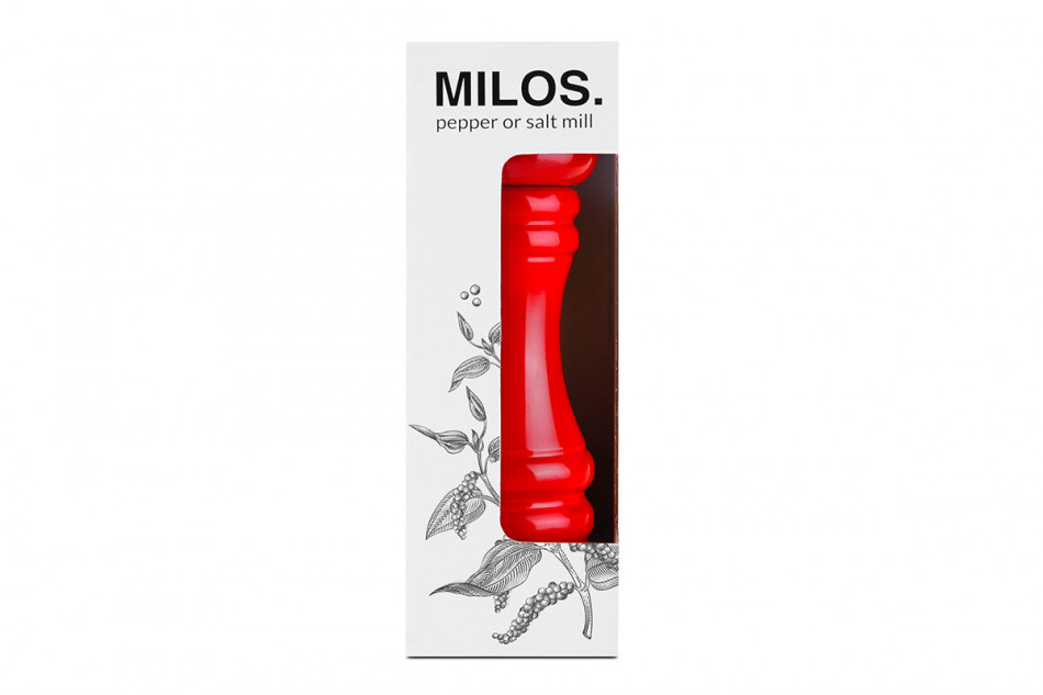 MILOS Sada mlýnků 18 cm Červené - obrázek 2