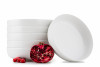VICTO Sada hlubokých talířů pro 6 osob bílá bílá/matná - obrázek 1