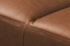 RICANO Kožená rohová sedací souprava v loftovém stylu na nožičkách, teplá hnědá pravá hnědý - obrázek 11