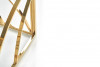EQUS Konferenční čtvercový stolek na zlatém rámu a skleněnou deskou čirý/zlatý - obrázek 7
