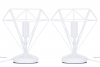 ACOS Minimalistická stolní lampa, bílá, 2 ks. bílý - obrázek 1