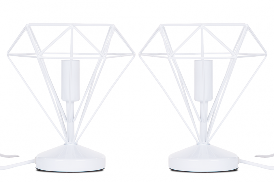ACOS Minimalistická stolní lampa, bílá, 2 ks. bílý - obrázek 0