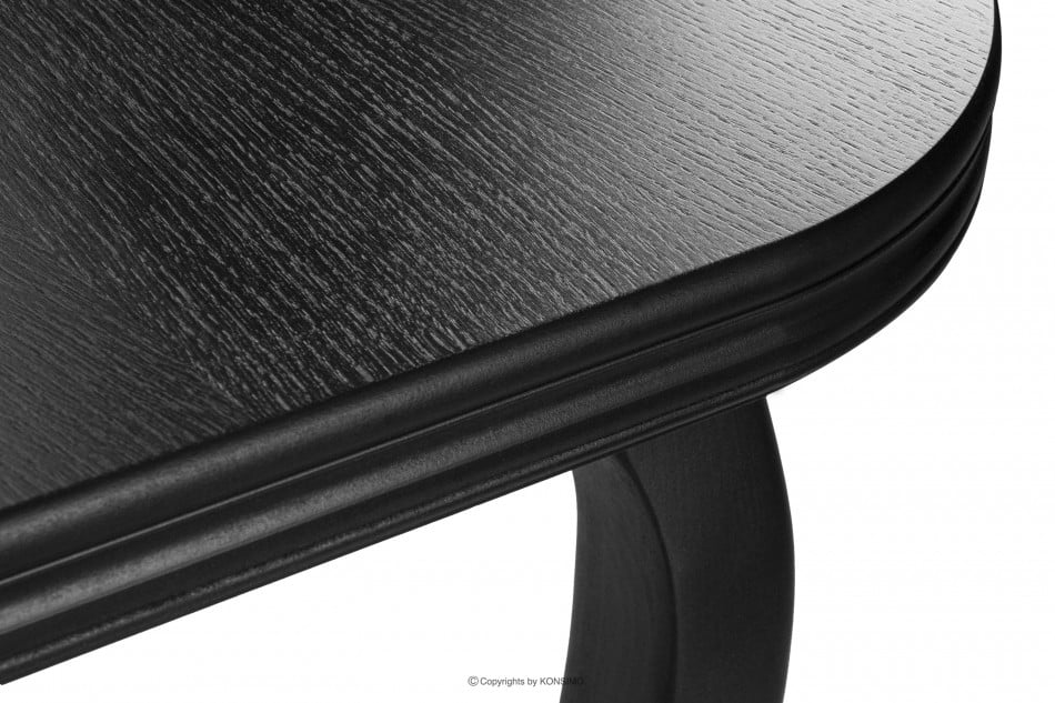 ALTIS Velký rozkládací stůl 200 cm vintage černý Černá - obrázek 9