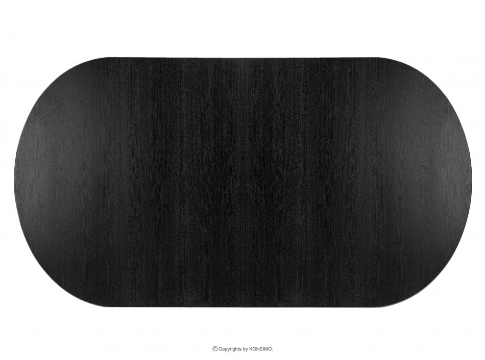 ALTIS Velký rozkládací stůl 200 cm vintage černý Černá - obrázek 6