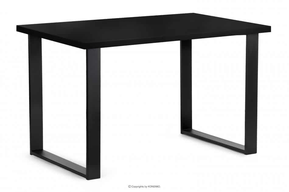 CETO Stůl v loftovém stylu matně černý Černá - obrázek 2