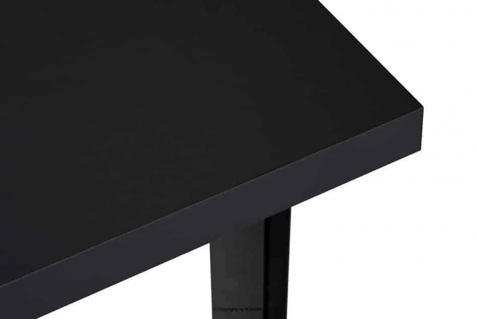 CETO Stůl v loftovém stylu matně černý Černá - obrázek 5
