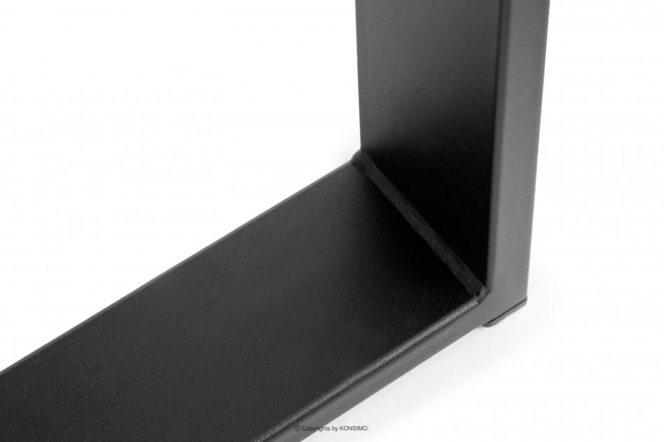 CETO Stůl v loftovém stylu matně černý Černá - obrázek 4