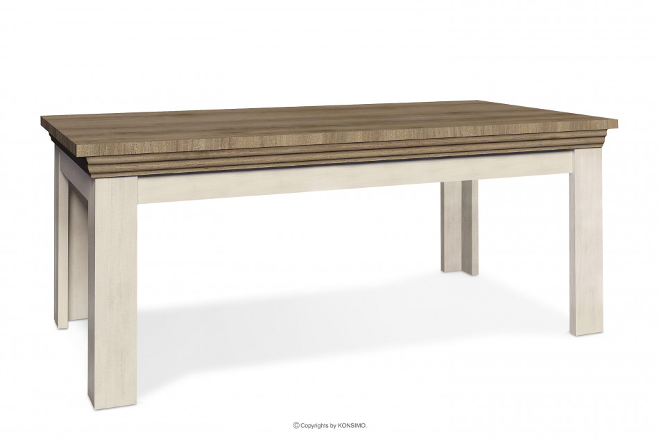 ARVEN Krémový konferenční stolek v anglickém stylu smetanový/divoký dub - obrázek 0