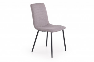 BELI, https://konsimo.cz/kolekce/beli/ Čalouněná židle s šedým prošíváním šedá - obrázek