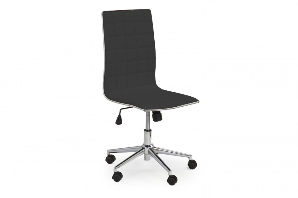 EMER Jednoduchá prošívaná otočná židle černá Černá - obrázek 0