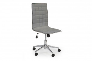 EMER, https://konsimo.cz/kolekce/emer/ Jednoduchá prošívaná otočná židle šedá *šedá - obrázek