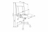 EMER Jednoduchá prošívaná otočná židle šedá *šedá - obrázek 2