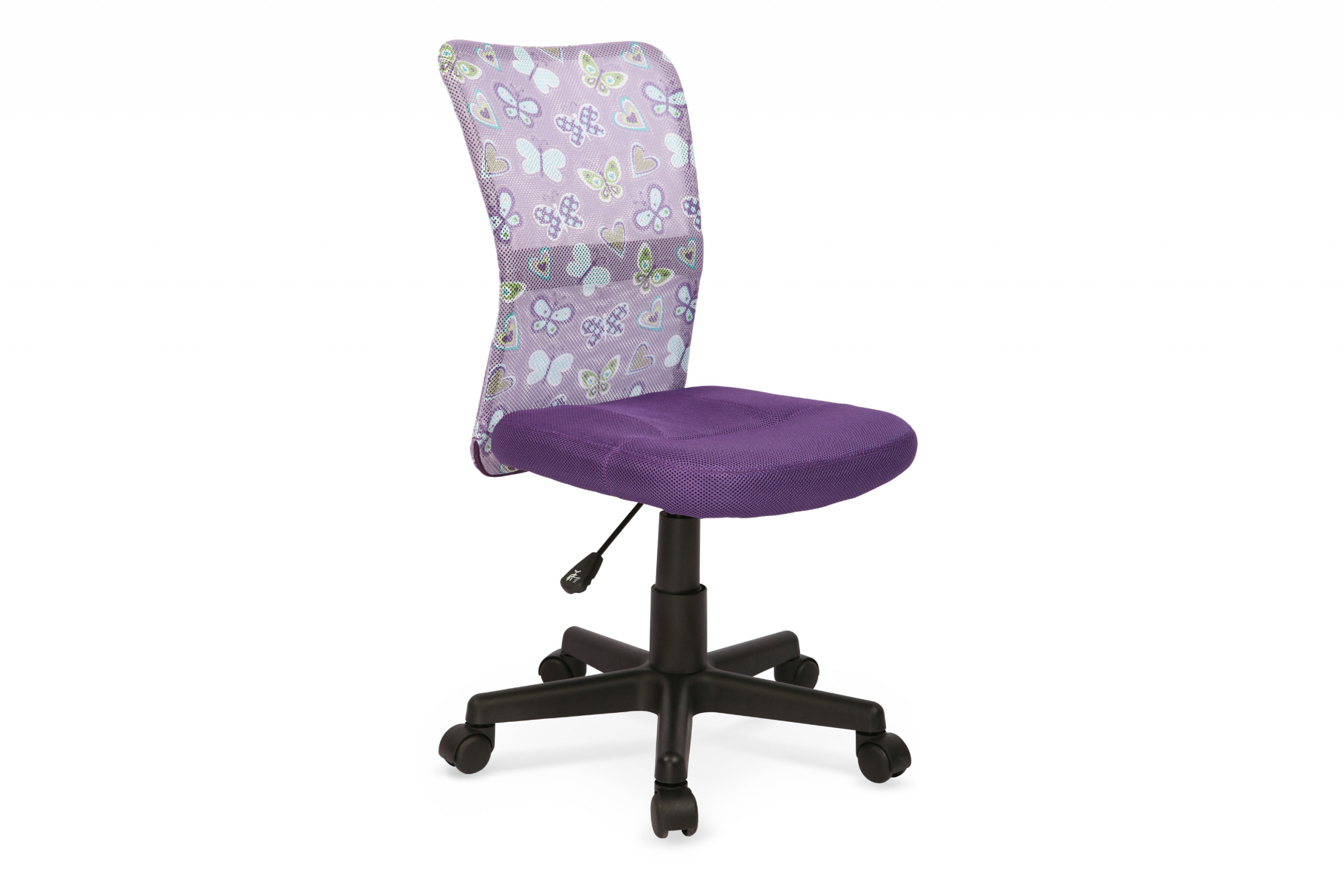 Dětská otočná psací židle fialová