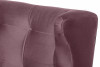 SALIS Růžová prošívaná rohová sedací souprava na nožičkách růžový - obrázek 5