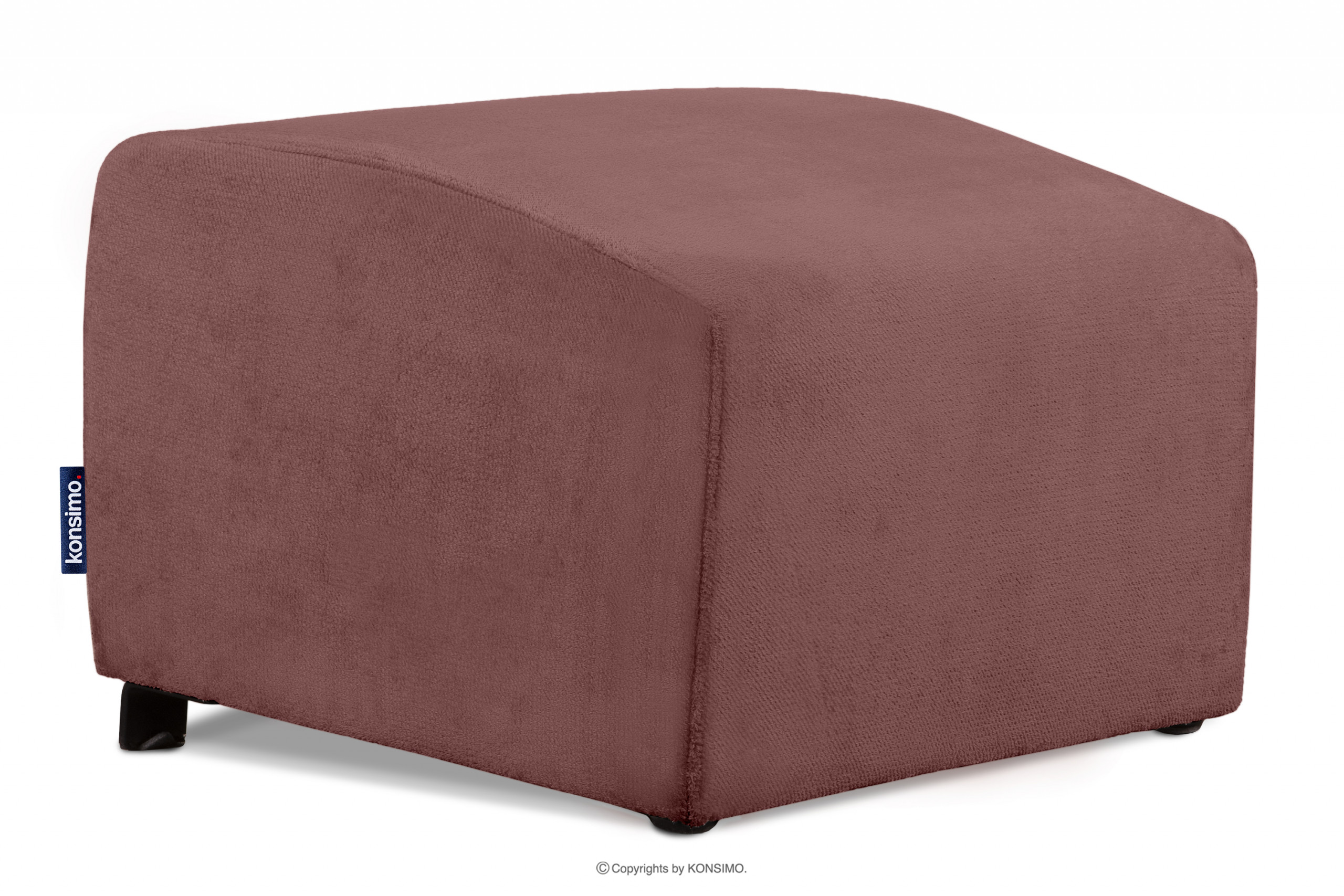 Moderní růžový puf do obýváku