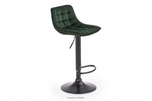 ALOSA, https://konsimo.cz/kolekce/alosa/ Elegantní otočná čalouněná  stolička, tmavě zelená tmavě zelená/černá - obrázek
