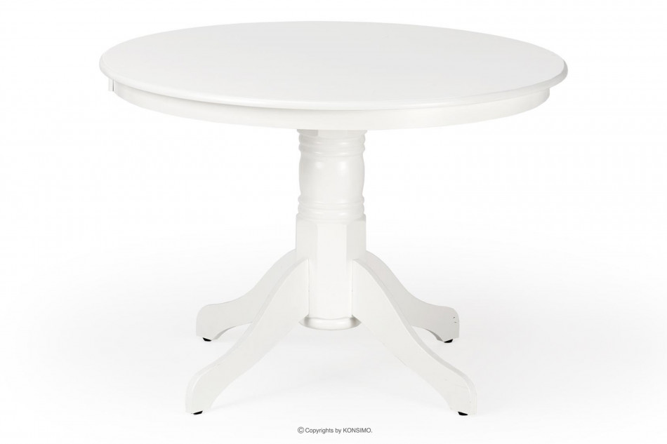 CRAGO Klasický kulatý stůl do jídelny bílý - obrázek 0